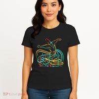 Sufism Islamic Arabic Calligraphy Art Sufi Whirling Women's T-Shirt thumb 4