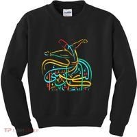Sufism Islamic Arabic Calligraphy Art Sufi Whirling Kids Sweatshirt thumb 0