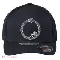Sisyphus In An Ouroboros Snake Flexfit Unipanel Trucker Cap thumb 0