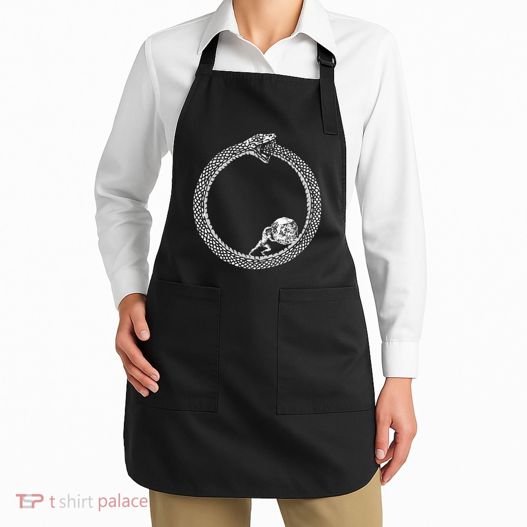 Sisyphus In An Ouroboros Snake Apron