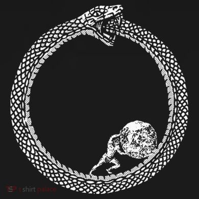 Sisyphus In An Ouroboros Snake Button