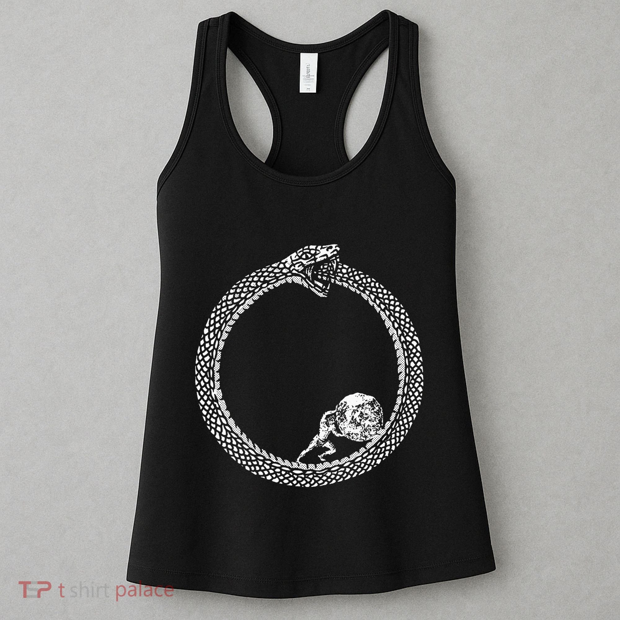 Sisyphus In An Ouroboros Snake Women's Tank Top