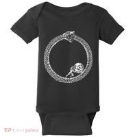 Sisyphus In An Ouroboros Snake Baby Bodysuit thumb 0