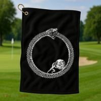 Sisyphus In An Ouroboros Snake Golf Towel thumb 1