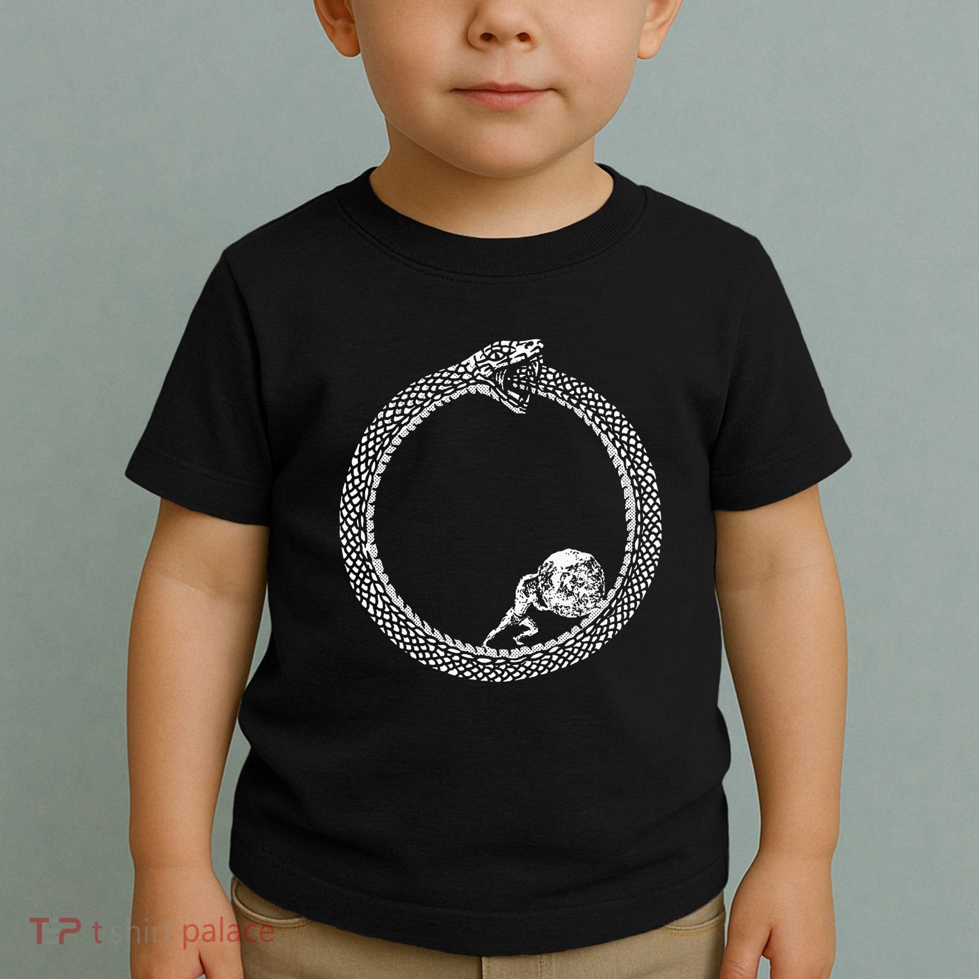Sisyphus In An Ouroboros Snake Toddler T-Shirt