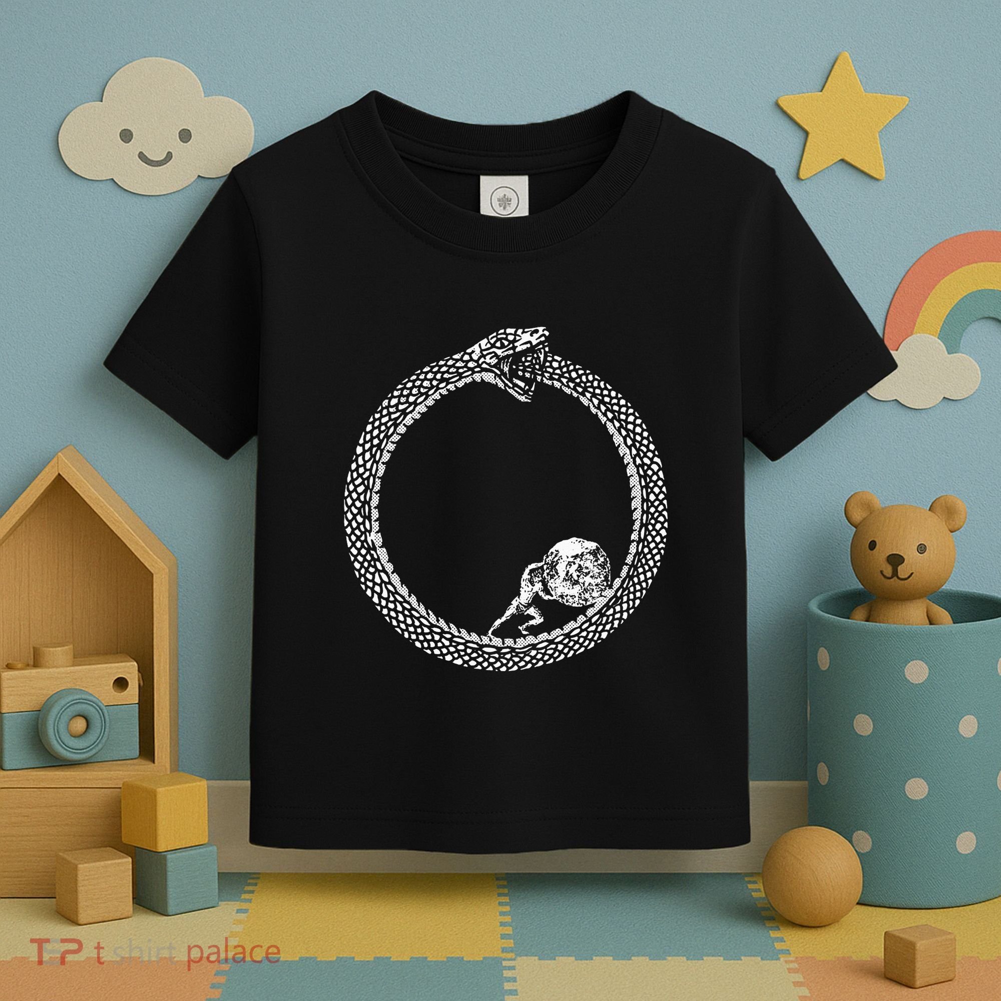 Sisyphus In An Ouroboros Snake Toddler T-Shirt