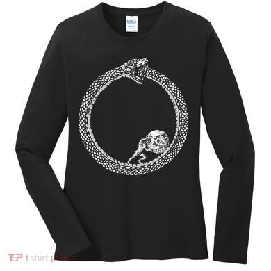 Sisyphus In An Ouroboros Snake Women's Long Sleeve Shirt