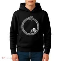 Sisyphus In An Ouroboros Snake Kids Hoodie thumb 4