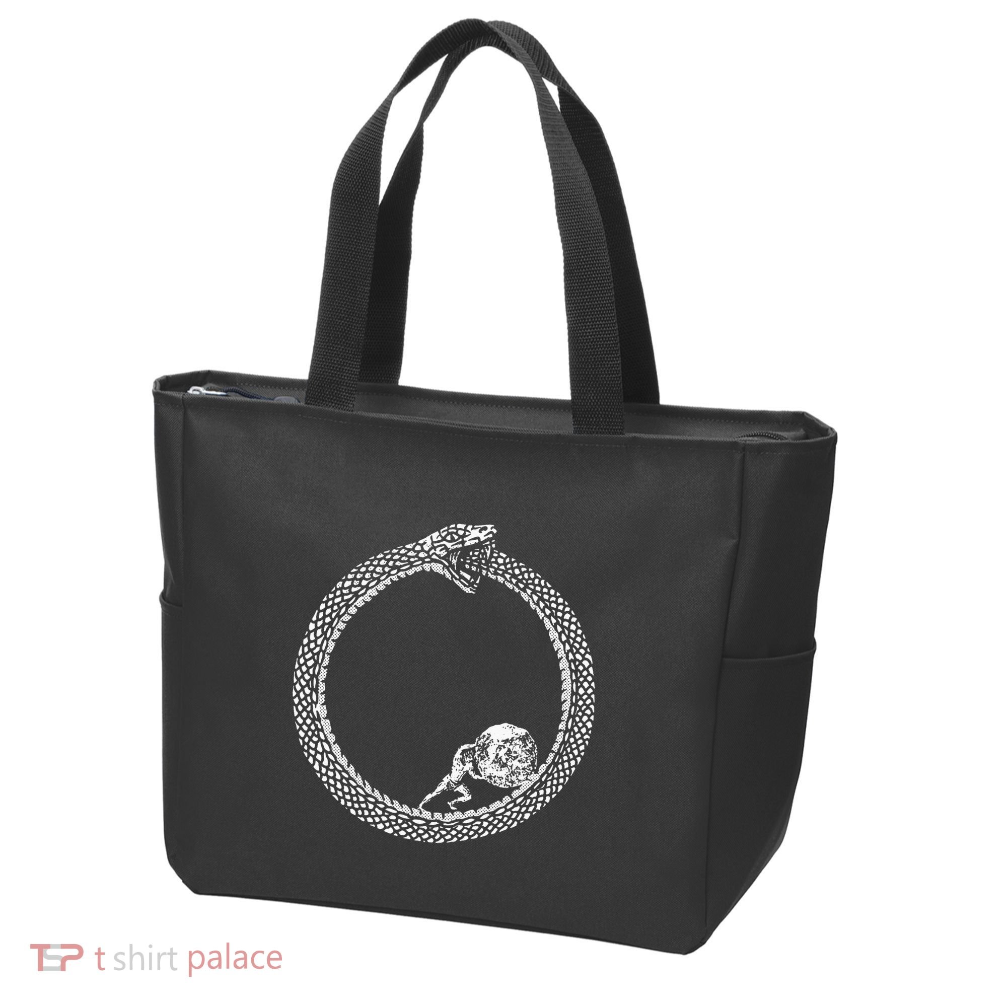 Sisyphus In An Ouroboros Snake Tote Bag