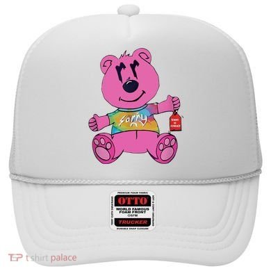 Sorry In Advance Pink Bear Holding Price Ticket Design Hat
