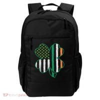 Shamrocks Irish American Flag Beautiful St Patricks Day Backpack thumb 0