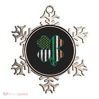 Shamrocks Irish American Flag Beautiful St Patricks Day Ornament thumb 0