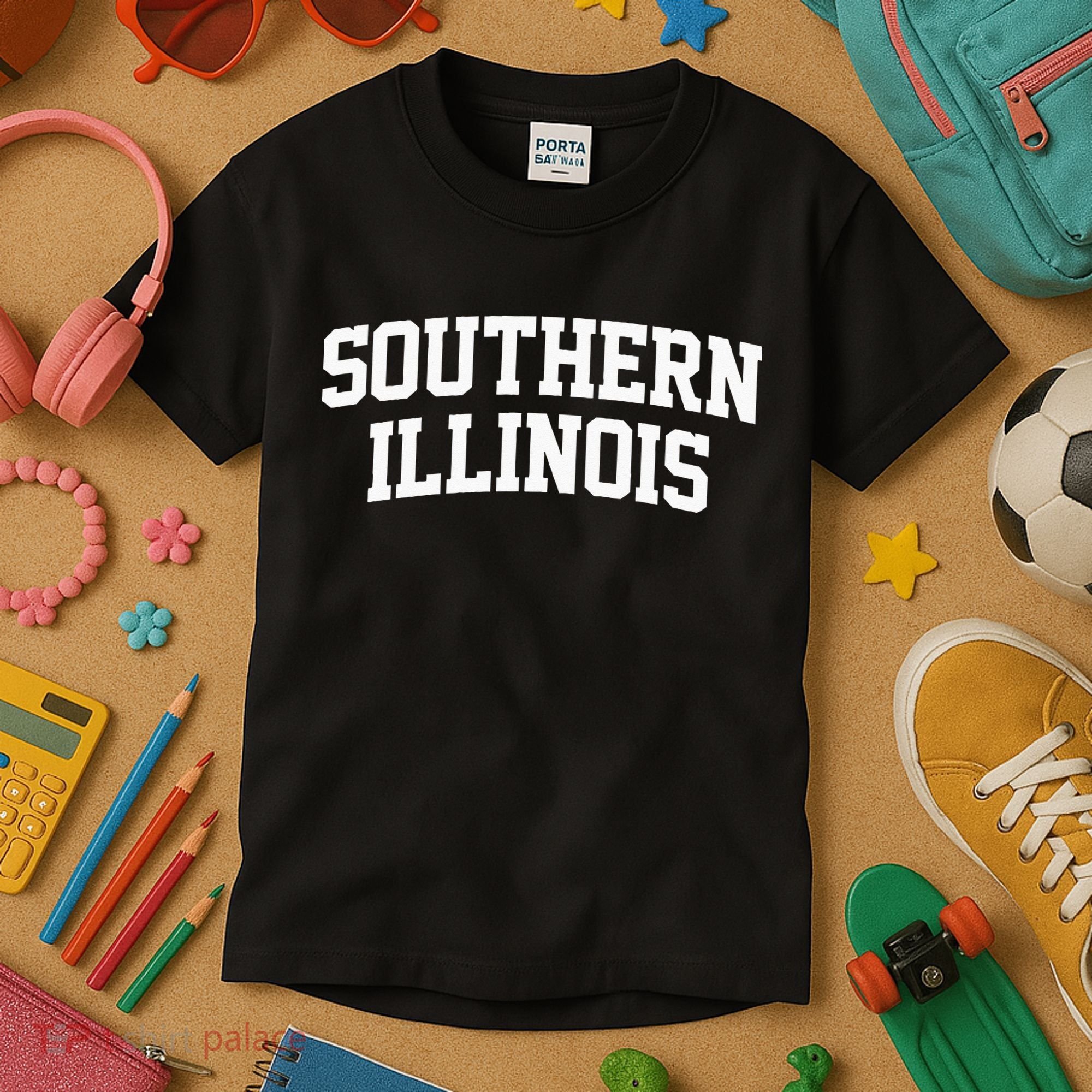 Southern Illinois Athletic Arch College University _ Alumni Kids T-Shirt