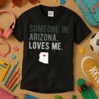 Someone In Arizona Loves Me Gift Az Home State Kids T-Shirt thumb 3