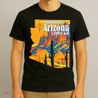 Someone In Arizona Loves Me Vintage Retro Us State T-Shirt thumb 3