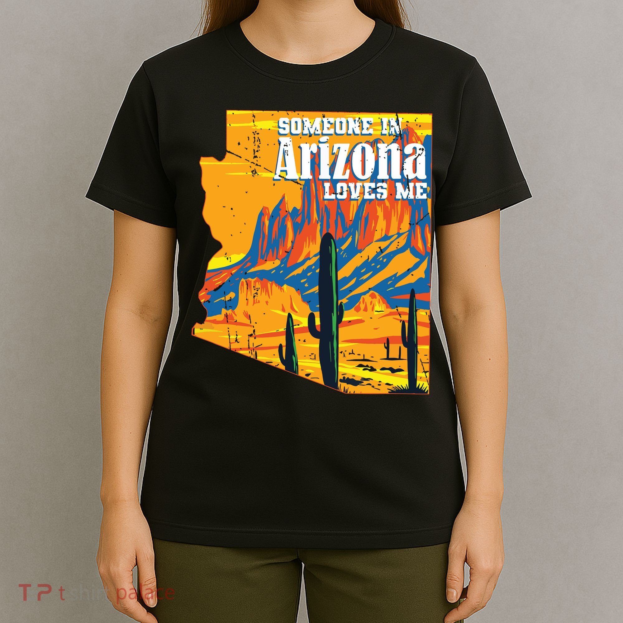 Someone In Arizona Loves Me Vintage Retro Us State T-Shirt