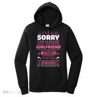 Sorry I Am Already Taken By Freaking Awesome Friend Meaningful Gift Women's Hoodie thumb 0