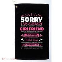 Sorry I Am Already Taken By Freaking Awesome Friend Meaningful Gift Golf Towel thumb 0