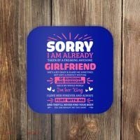 Sorry I Am Already Taken By Freaking Awesome Friend Meaningful Gift Coaster thumb 0