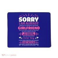 Sorry I Am Already Taken By Freaking Awesome Friend Meaningful Gift Mousepad thumb 0