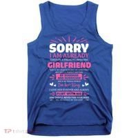 Sorry I Am Already Taken By Freaking Awesome Friend Meaningful Gift Tank Top thumb 0