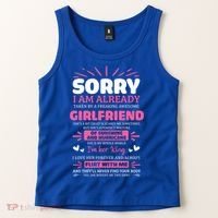Sorry I Am Already Taken By Freaking Awesome Friend Meaningful Gift Tank Top thumb 2