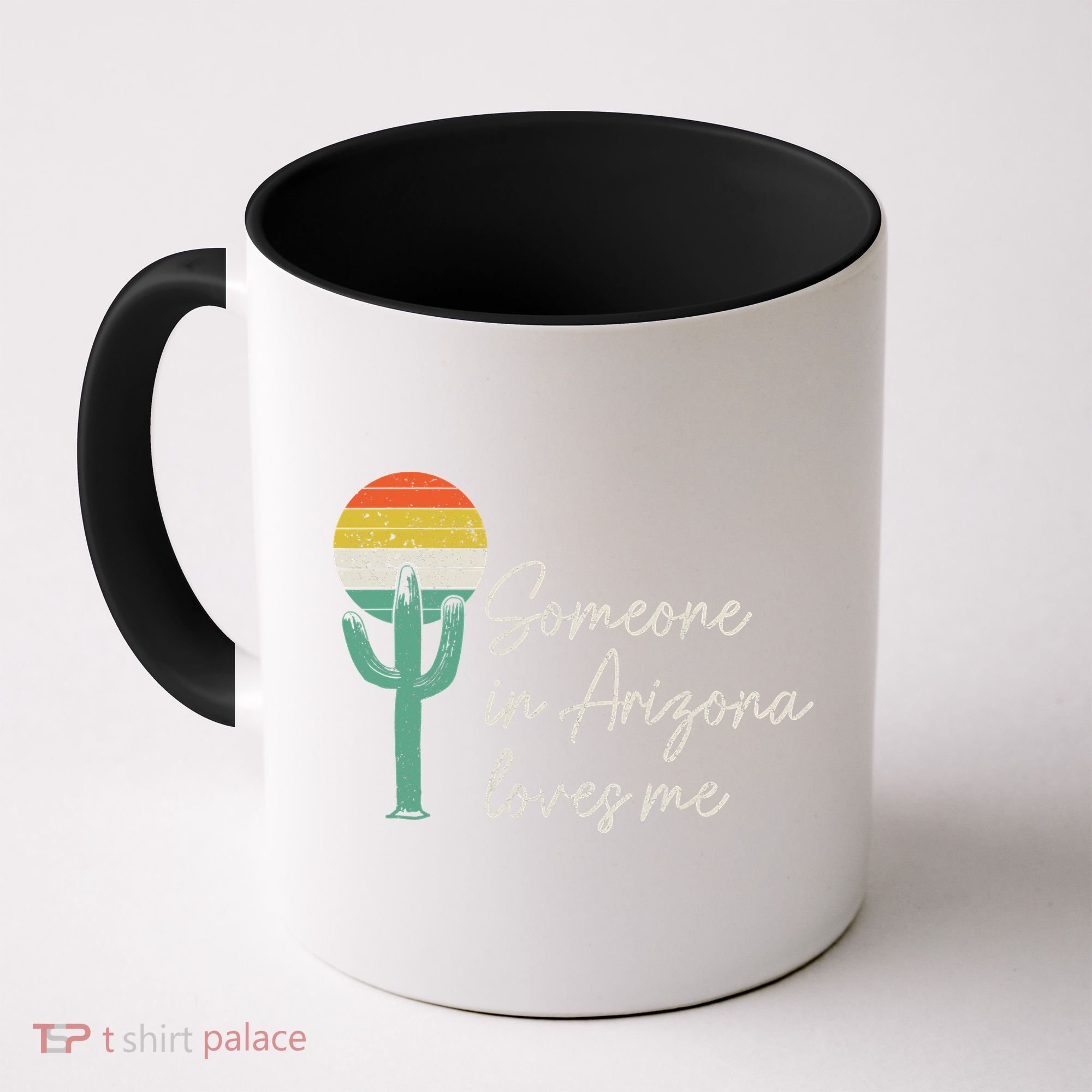 Someone In Arizona Loves Me Retro Cactus Coffee Mug