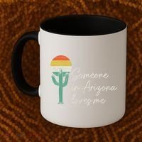 Someone In Arizona Loves Me Retro Cactus Coffee Mug thumb 2