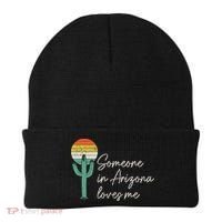 Someone In Arizona Loves Me Retro Cactus Beanie thumb 0
