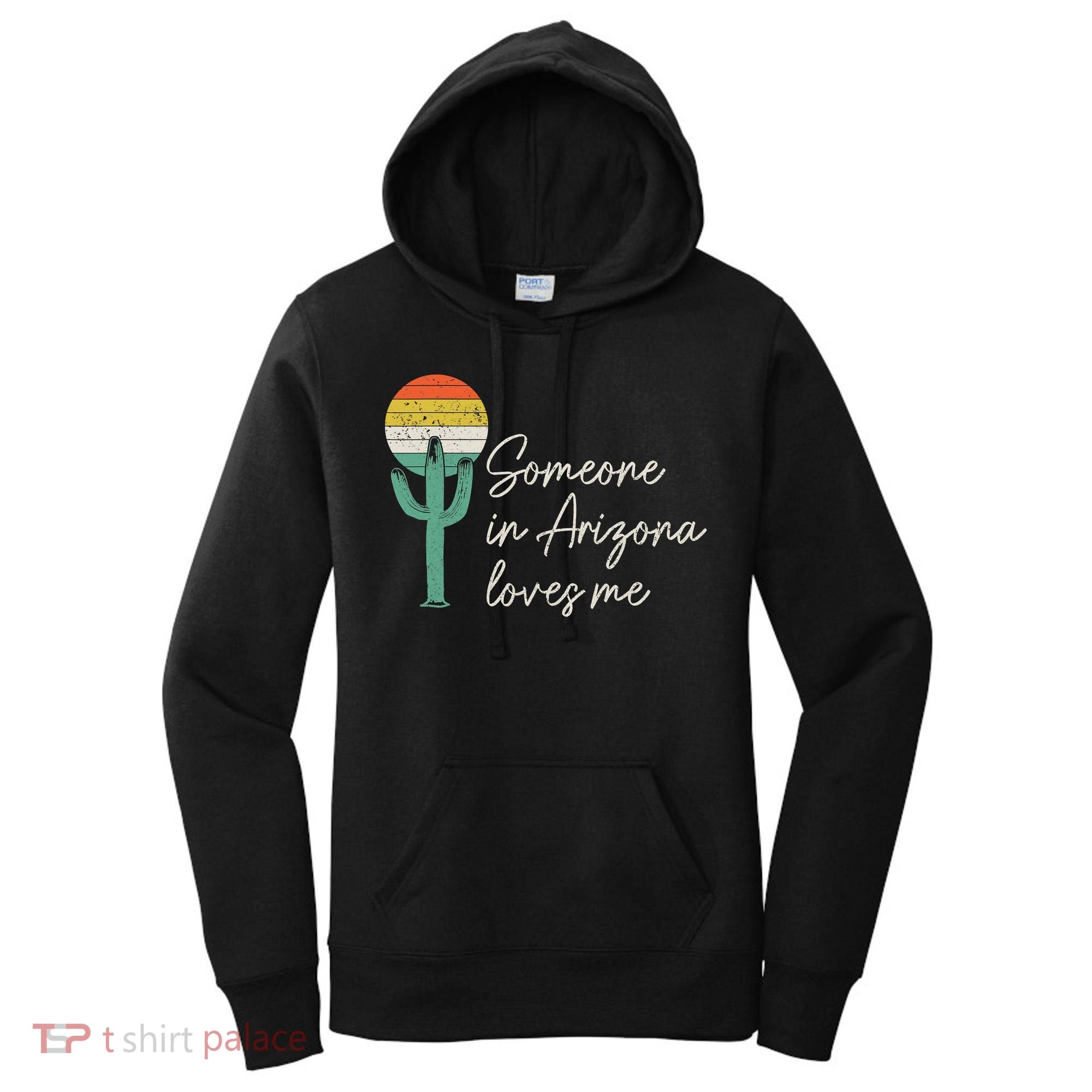 Someone In Arizona Loves Me Retro Cactus Women's Hoodie