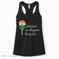 Someone In Arizona Loves Me Retro Cactus Women's Tank Top thumb 0