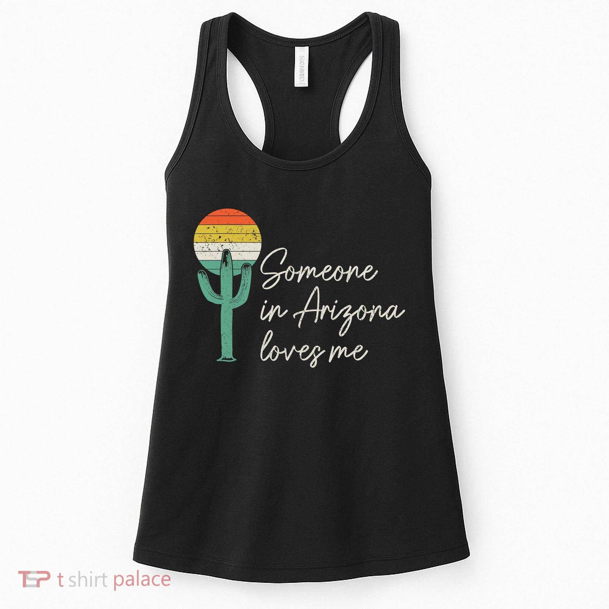 Someone In Arizona Loves Me Retro Cactus Women's Tank Top