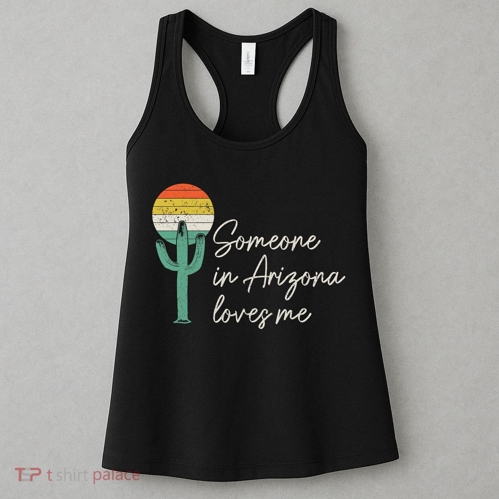 Someone In Arizona Loves Me Retro Cactus Women's Tank Top