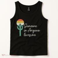 Someone In Arizona Loves Me Retro Cactus Tank Top thumb 2