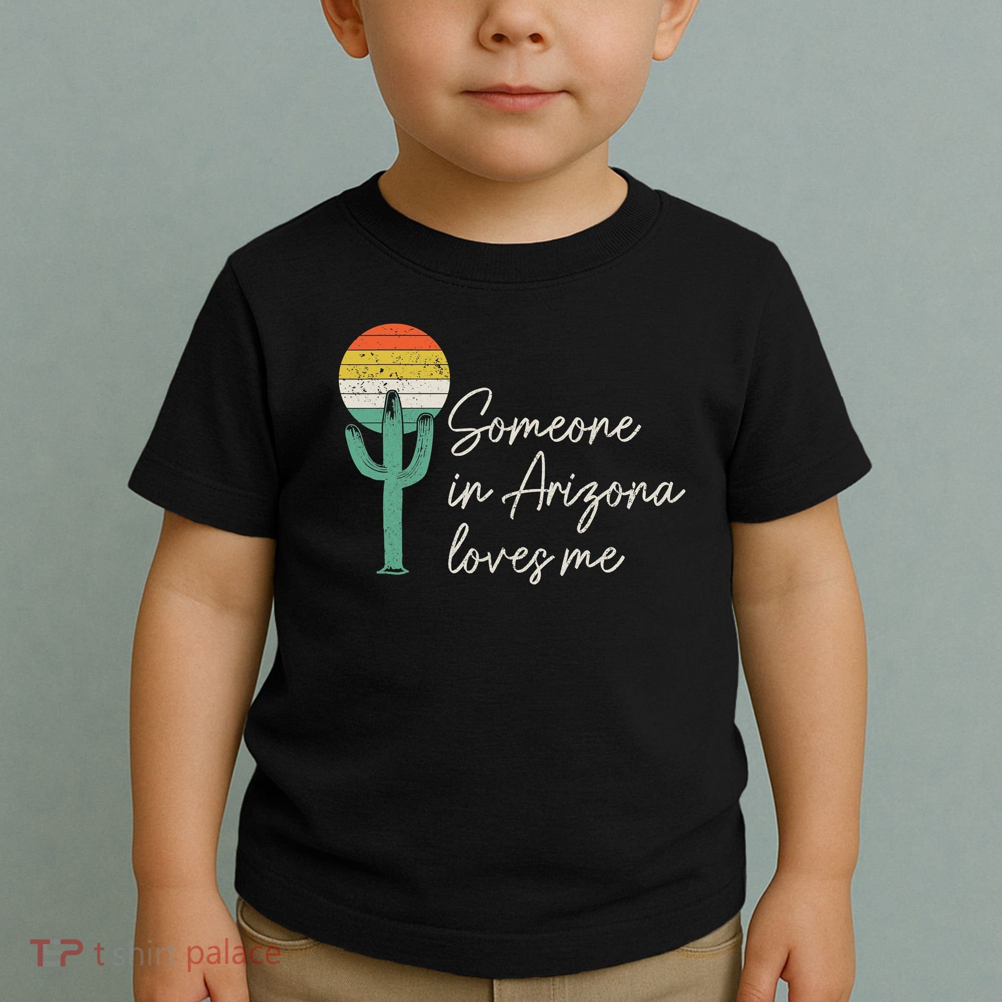 Someone In Arizona Loves Me Retro Cactus Toddler T-Shirt