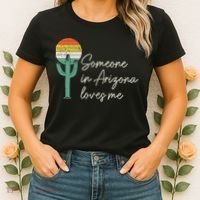 Someone In Arizona Loves Me Retro Cactus Women's T-Shirt thumb 2