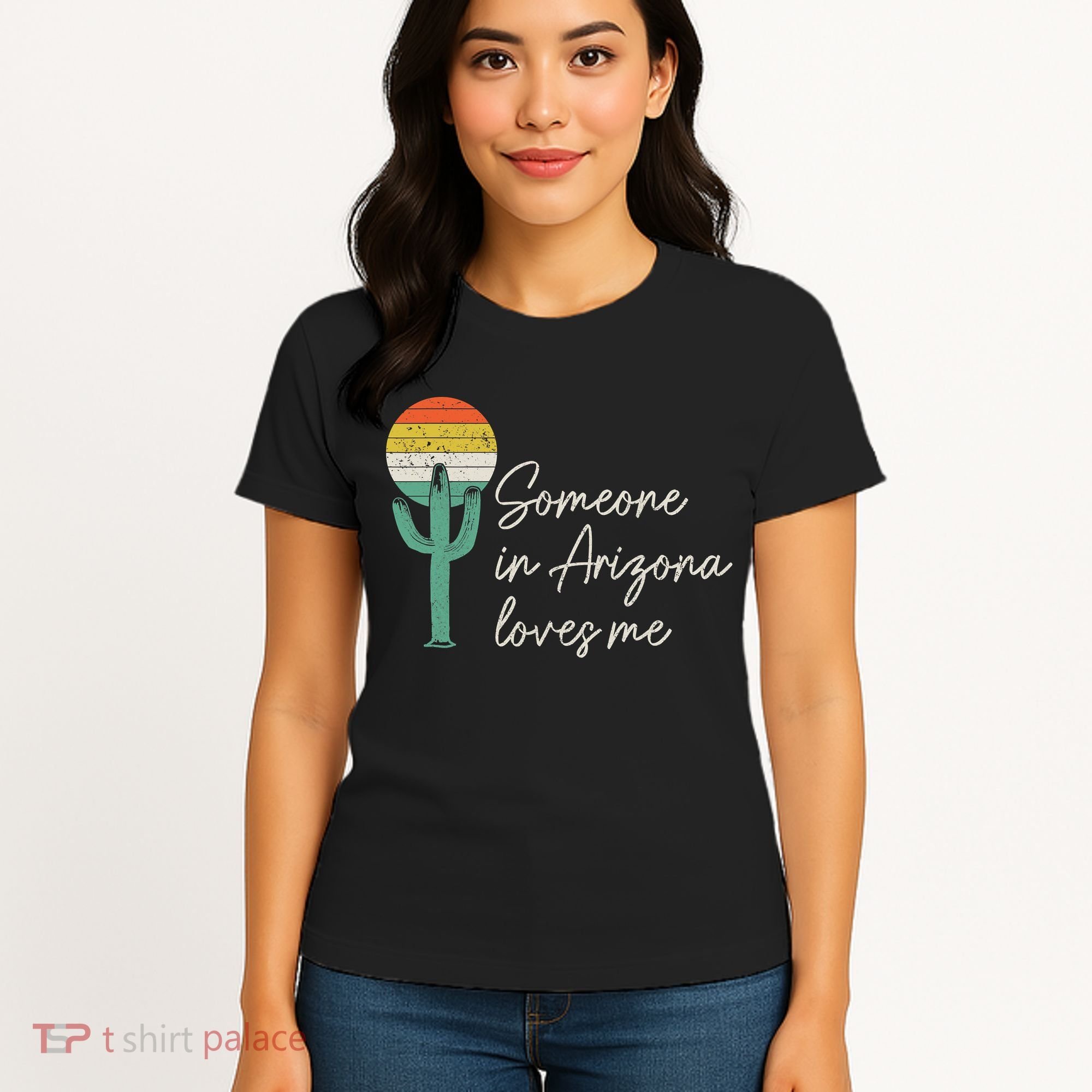Someone In Arizona Loves Me Retro Cactus Women's T-Shirt