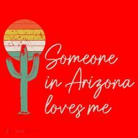 Someone In Arizona Loves Me Retro Cactus Santa Hat thumb 1