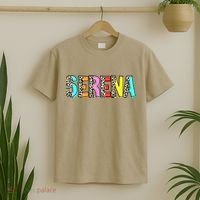 SERENA Inspire And Motivate Girls And Women Leopard T-Shirt thumb 2