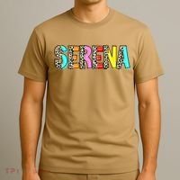 SERENA Inspire And Motivate Girls And Women Leopard T-Shirt thumb 3