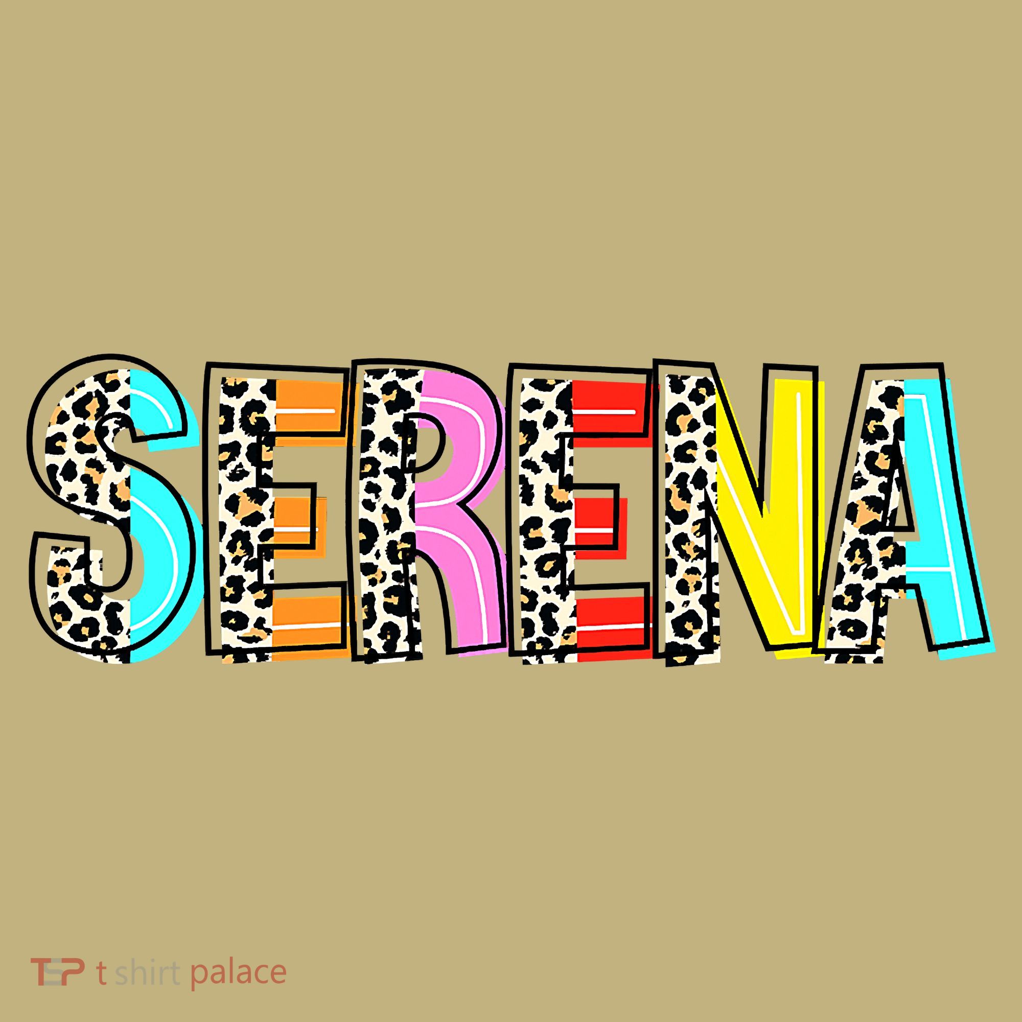 SERENA Inspire And Motivate Girls And Women Leopard T-Shirt