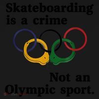 Skateboarding Is A Crime Not An O.lympic Sport Coaster thumb 2