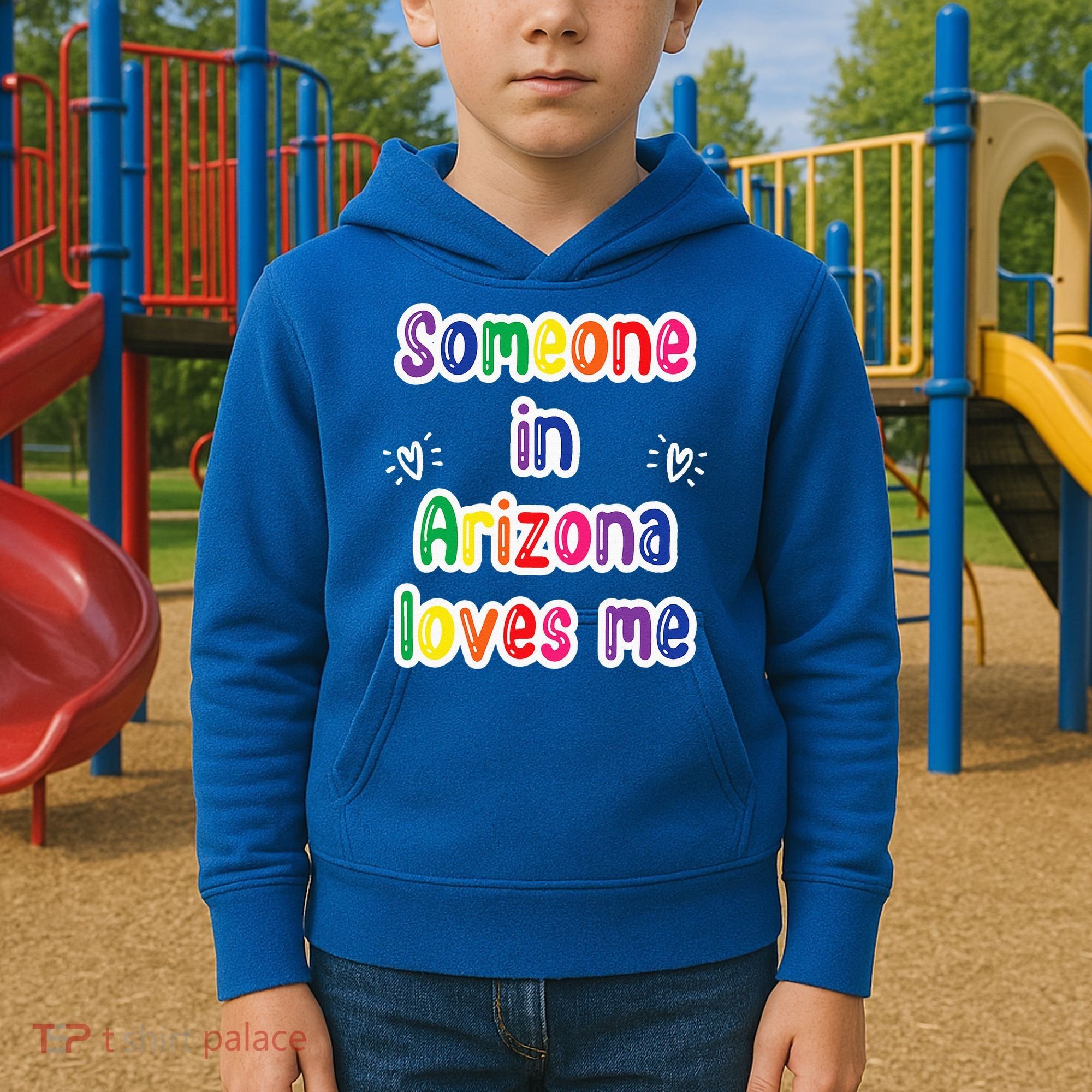 Someone In Arizona Loves Me Kids Hoodie
