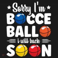 Sorry IM Bocce Ball I Will Back Soon Bocce Ball Gift Doggie Tank thumb 4