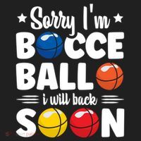 Sorry IM Bocce Ball I Will Back Soon Bocce Ball Gift Beanie thumb 2