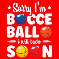 Sorry IM Bocce Ball I Will Back Soon Bocce Ball Gift Santa Hat thumb 1
