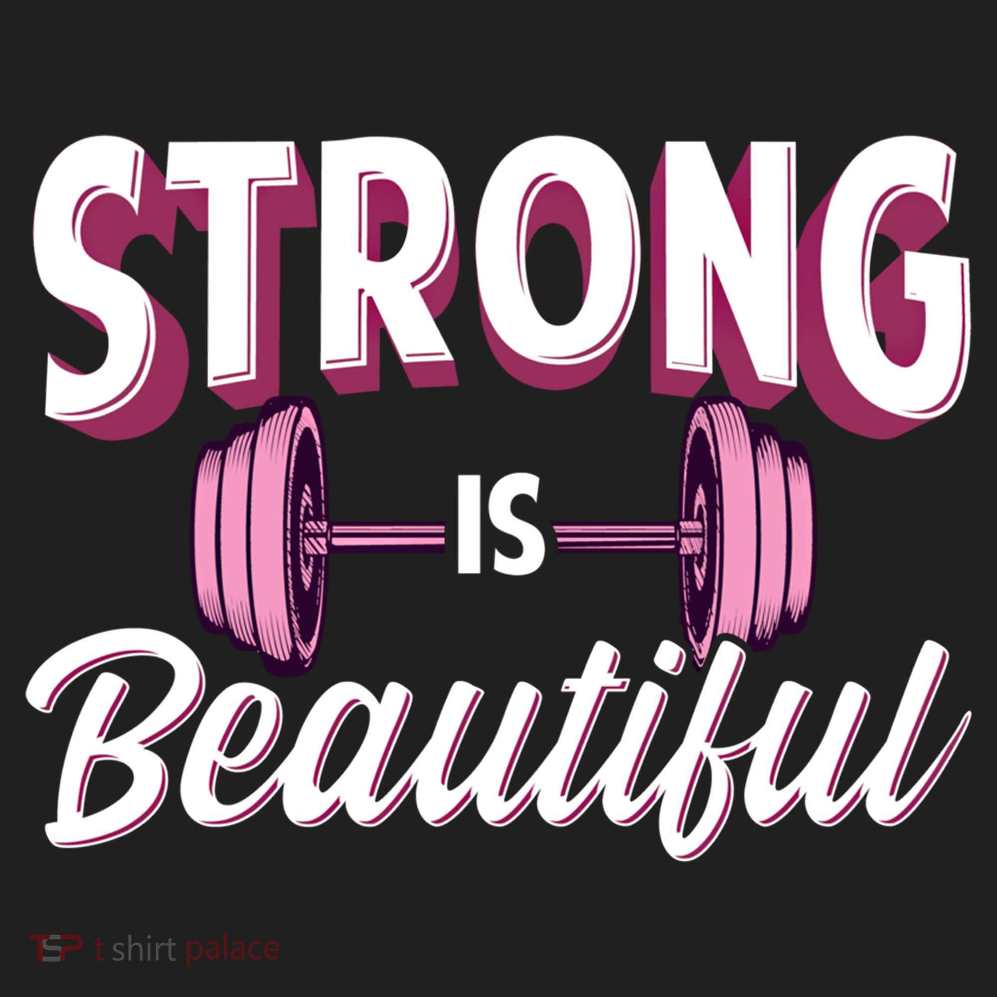 Strong Is Beautiful Pink Barbells Gym Exercise Athlete Gift Hat