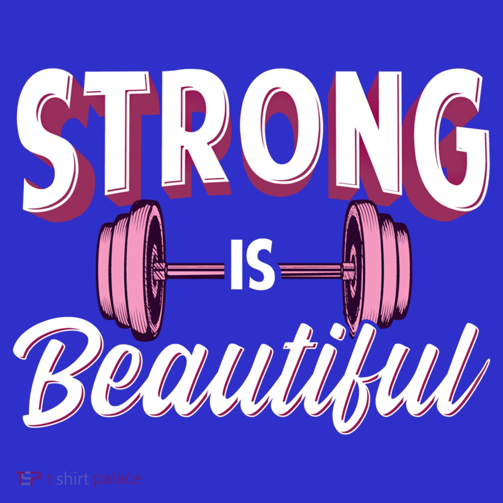 Strong Is Beautiful Pink Barbells Gym Exercise Athlete Gift Visor