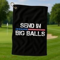 Send In Big Balls Doge D.O.G.E Golf Towel thumb 1