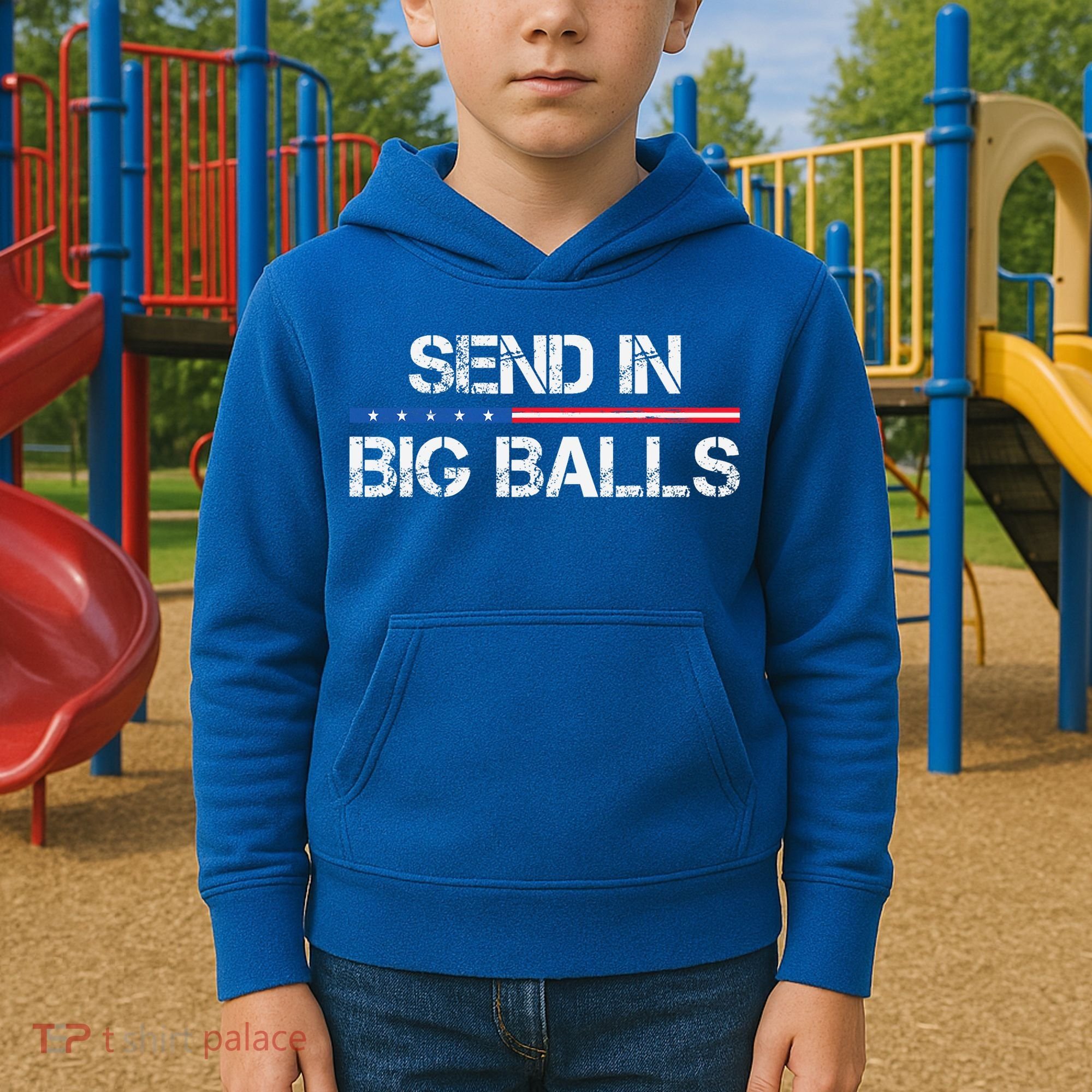 Send In Big Balls Doge D.O.G.E Kids Hoodie